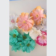 Two Toned Crepe Paper Flower gallery detail image