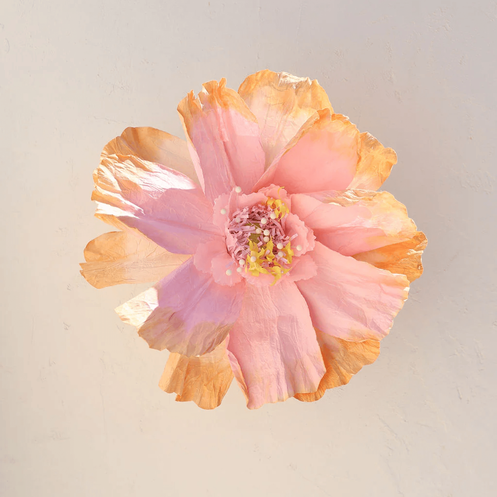 Two Toned Crepe Paper Flower gallery detail image