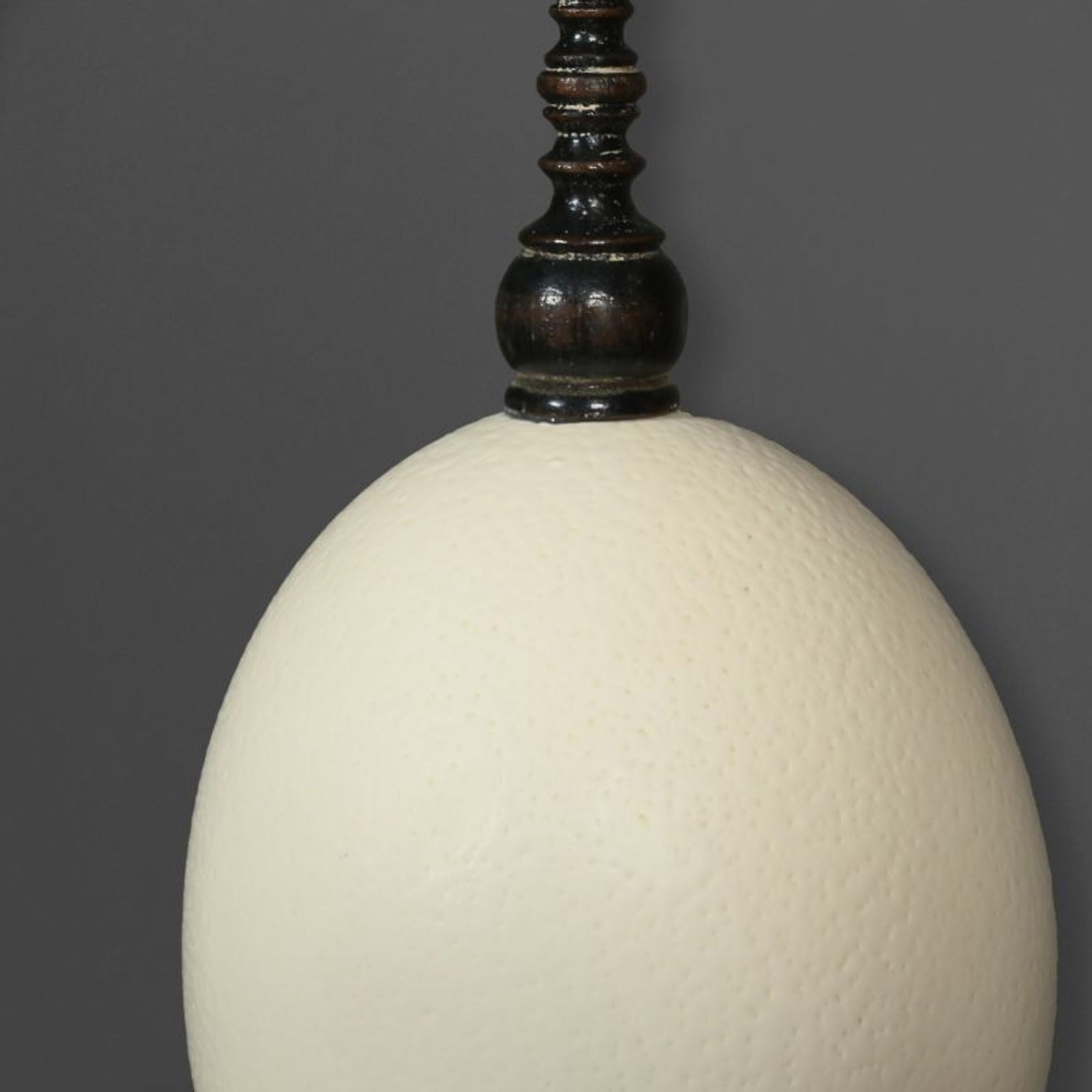 Ostrich Egg on Napoleon III Pedestal gallery detail image