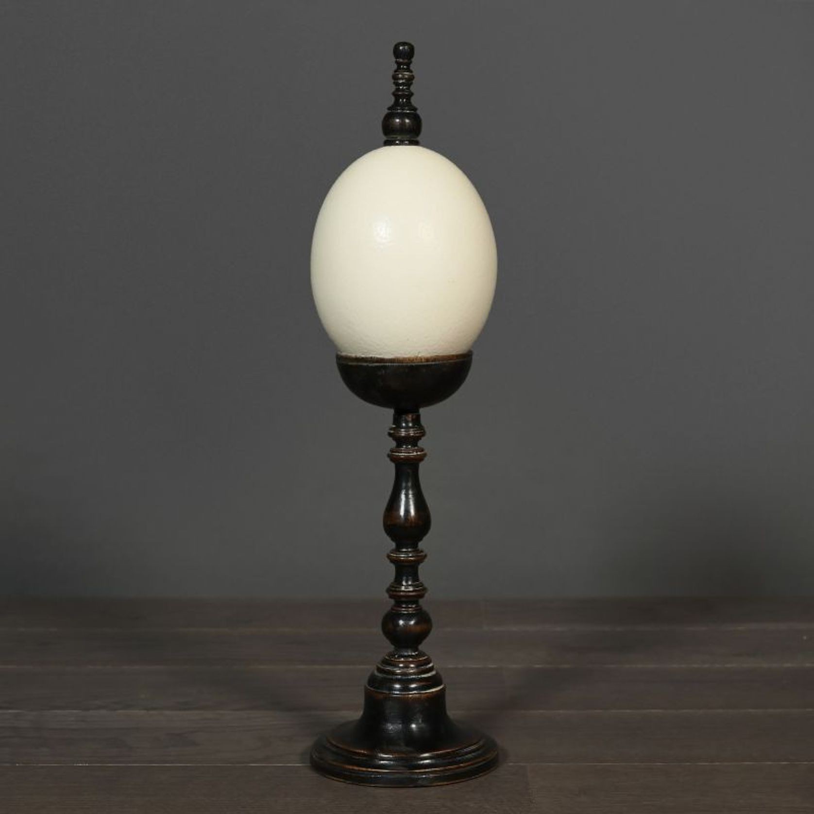 Ostrich Egg on Napoleon III Pedestal gallery detail image