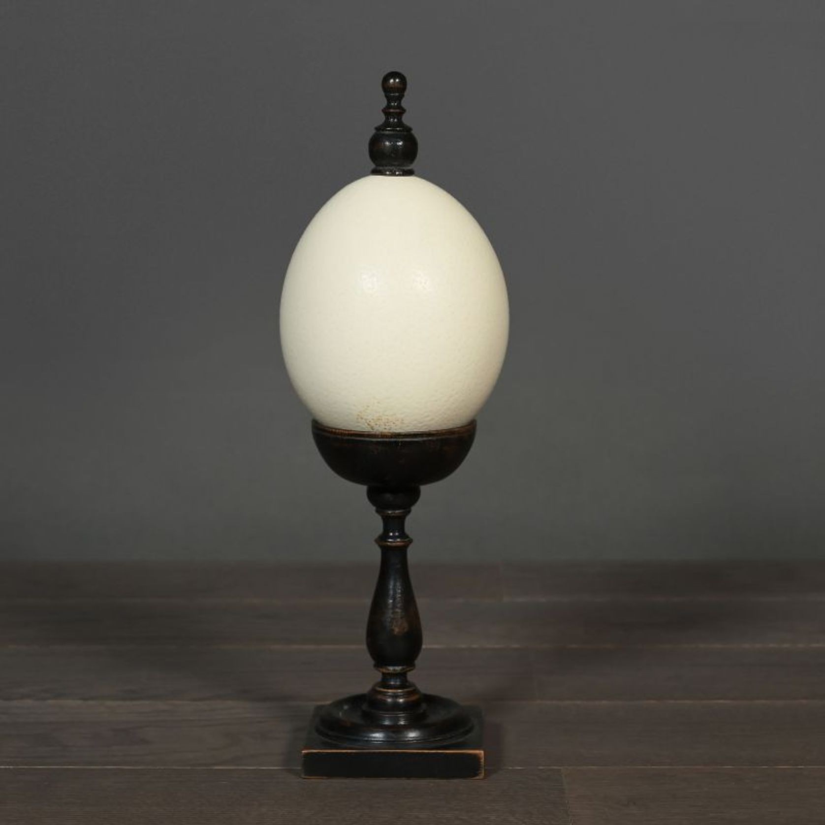 Ostrich Egg on Napoleon III Pedestal gallery detail image