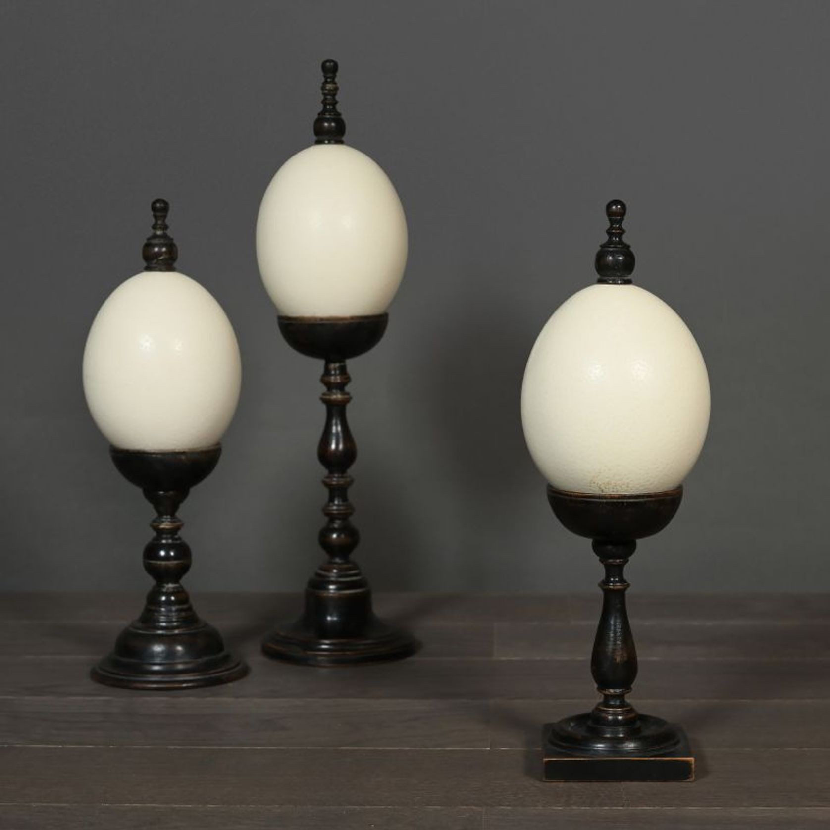 Ostrich Egg on Napoleon III Pedestal gallery detail image