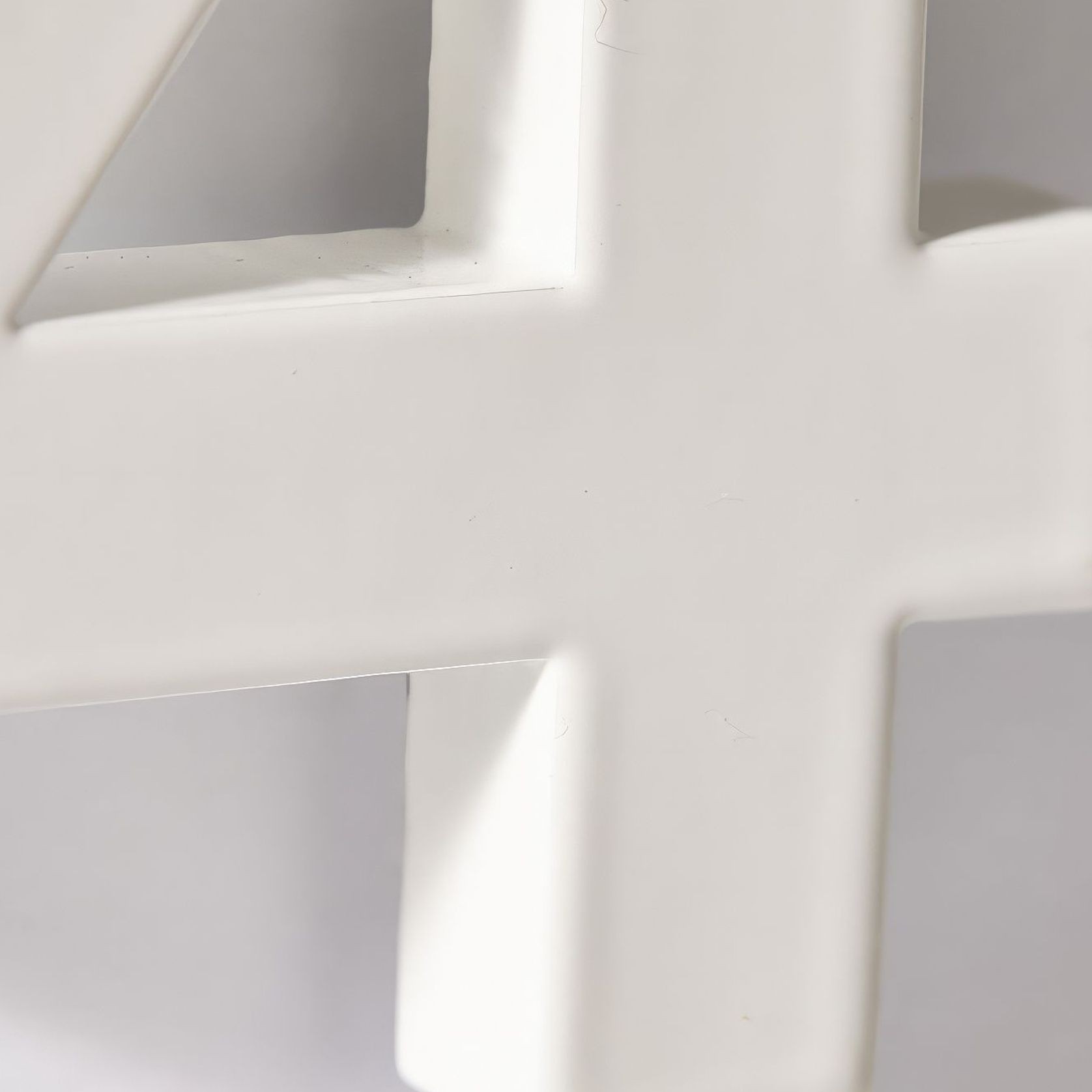 White Stainless Steel Numbers & Letters gallery detail image