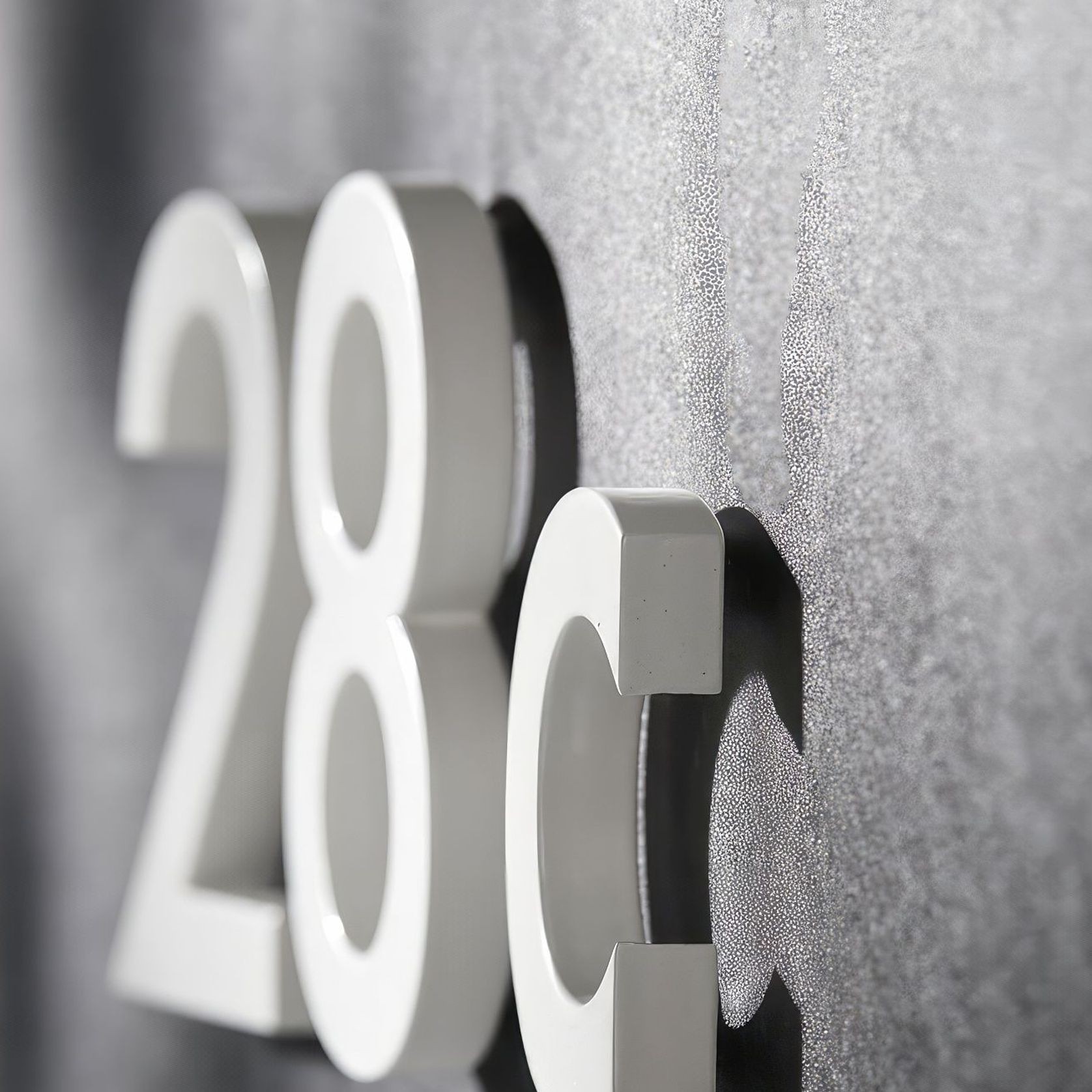 White Stainless Steel Numbers & Letters gallery detail image