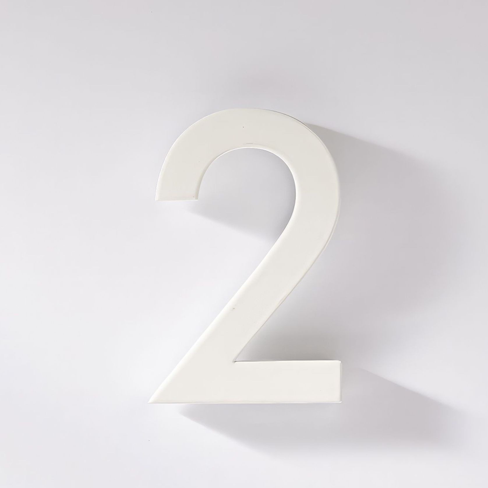 White Stainless Steel Numbers & Letters gallery detail image