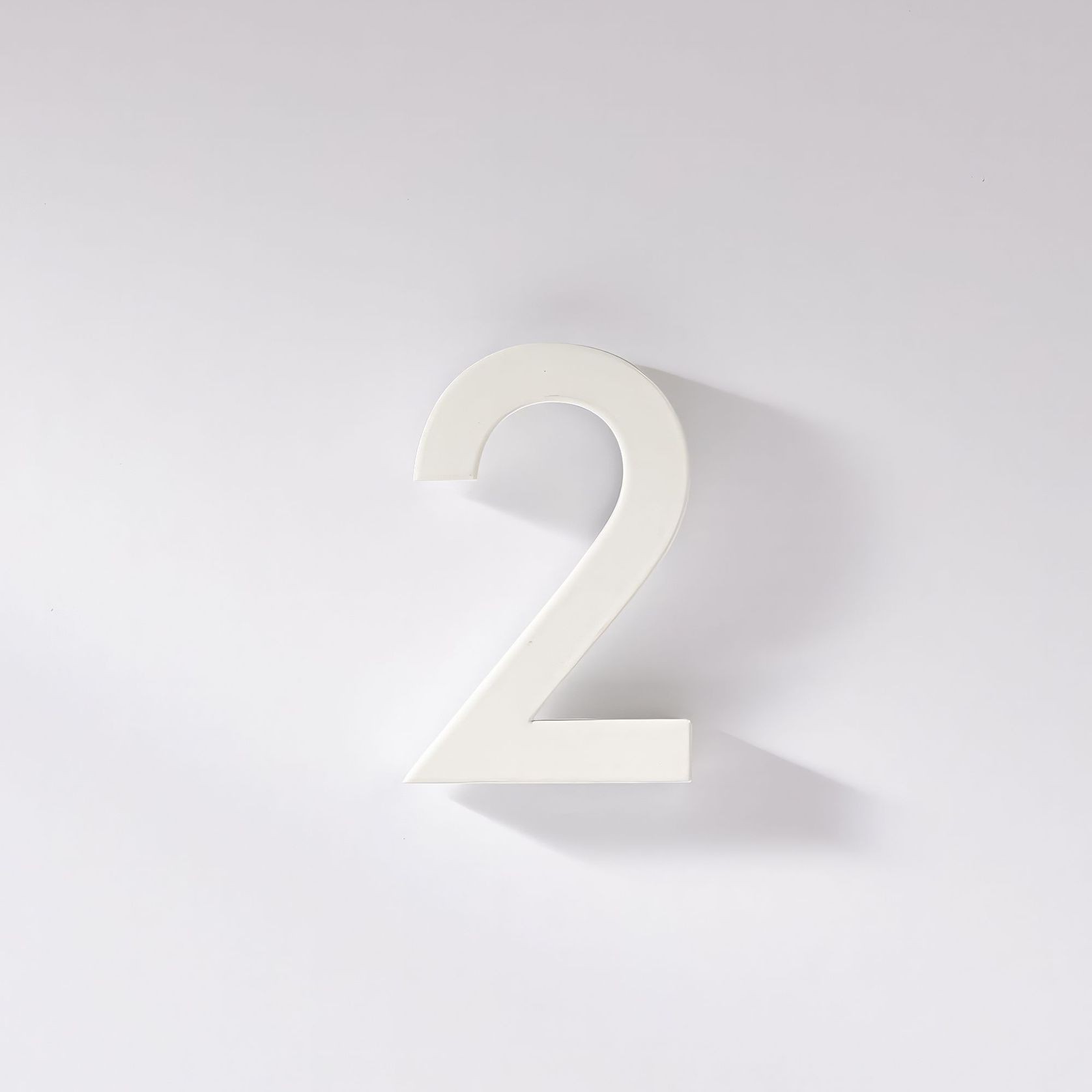 White Stainless Steel Numbers & Letters gallery detail image