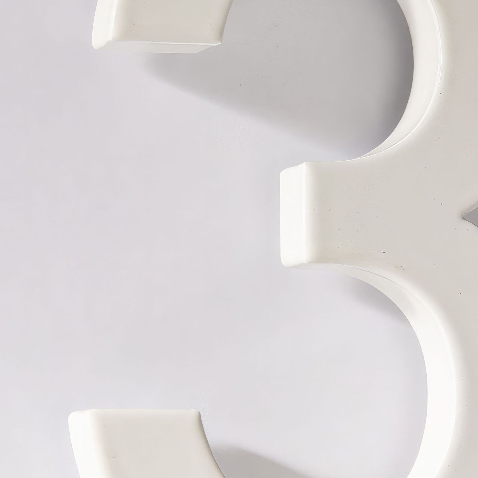 White Stainless Steel Numbers & Letters gallery detail image