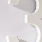 White Stainless Steel Numbers & Letters gallery detail image