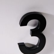 Black Stainless Steel Numbers & Letters gallery detail image