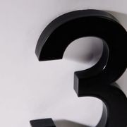 Black Stainless Steel Numbers & Letters gallery detail image