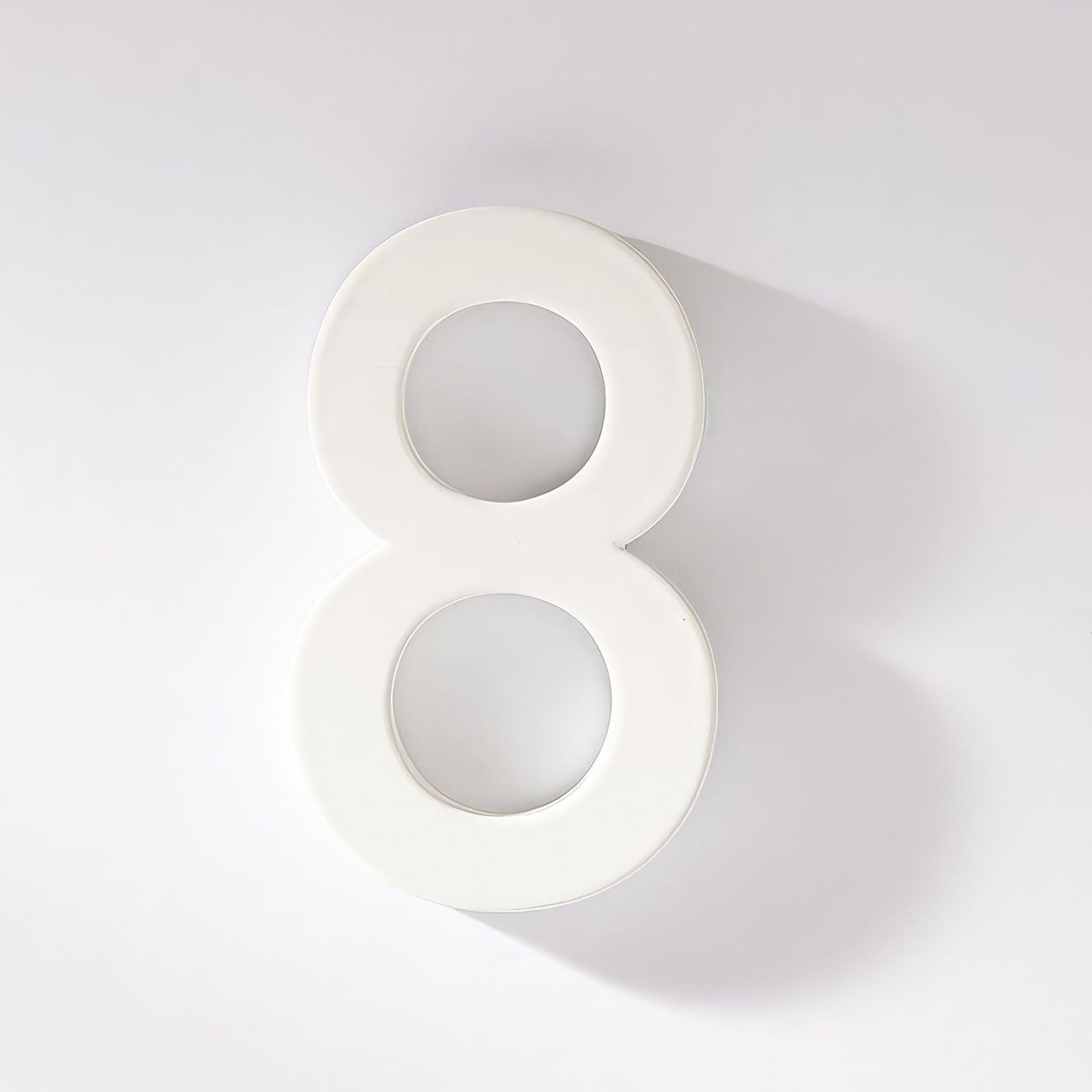 White Stainless Steel Numbers & Letters gallery detail image