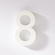 White Stainless Steel Numbers & Letters gallery detail image