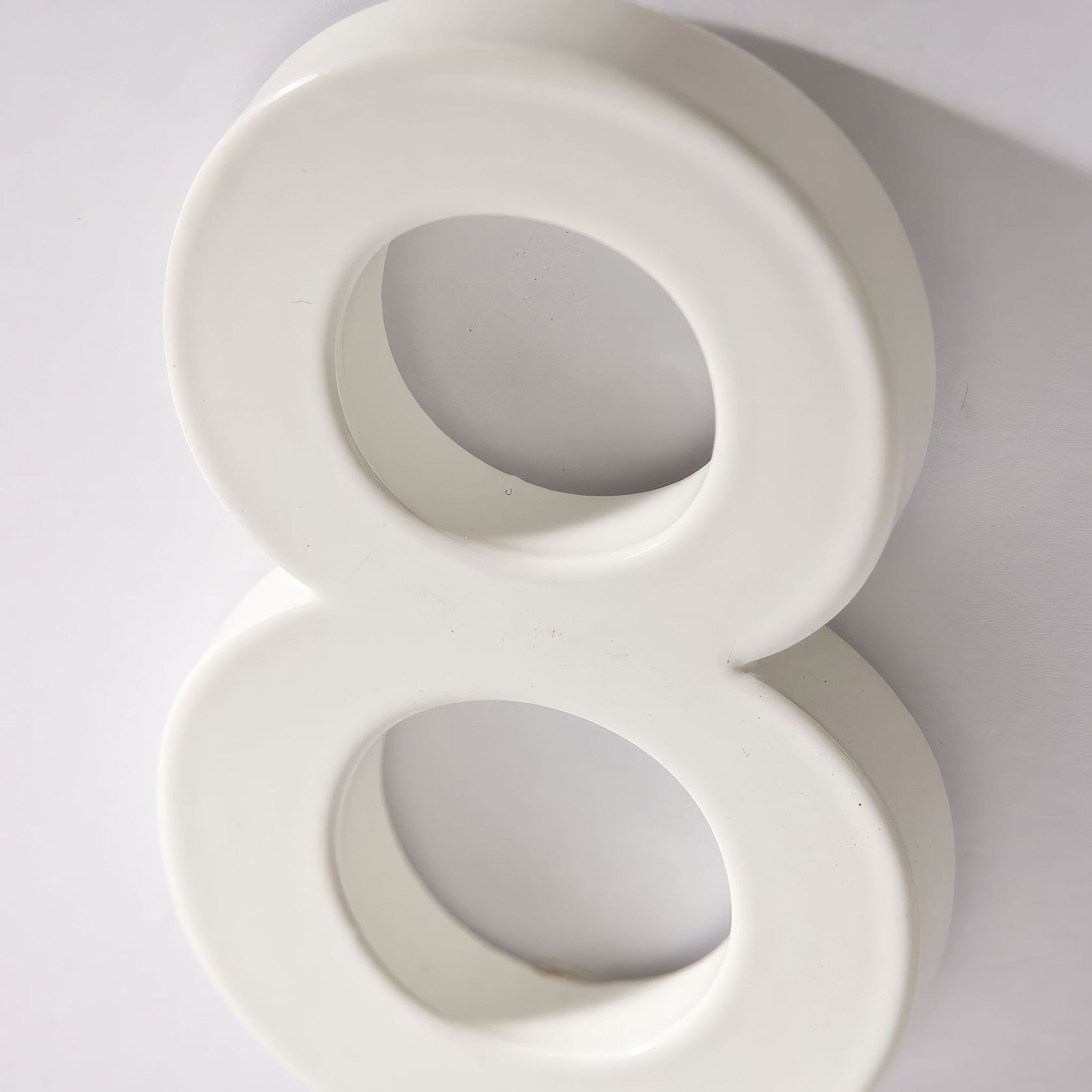 White Stainless Steel Numbers & Letters gallery detail image