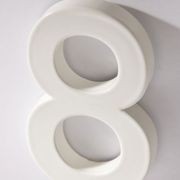 White Stainless Steel Numbers & Letters gallery detail image