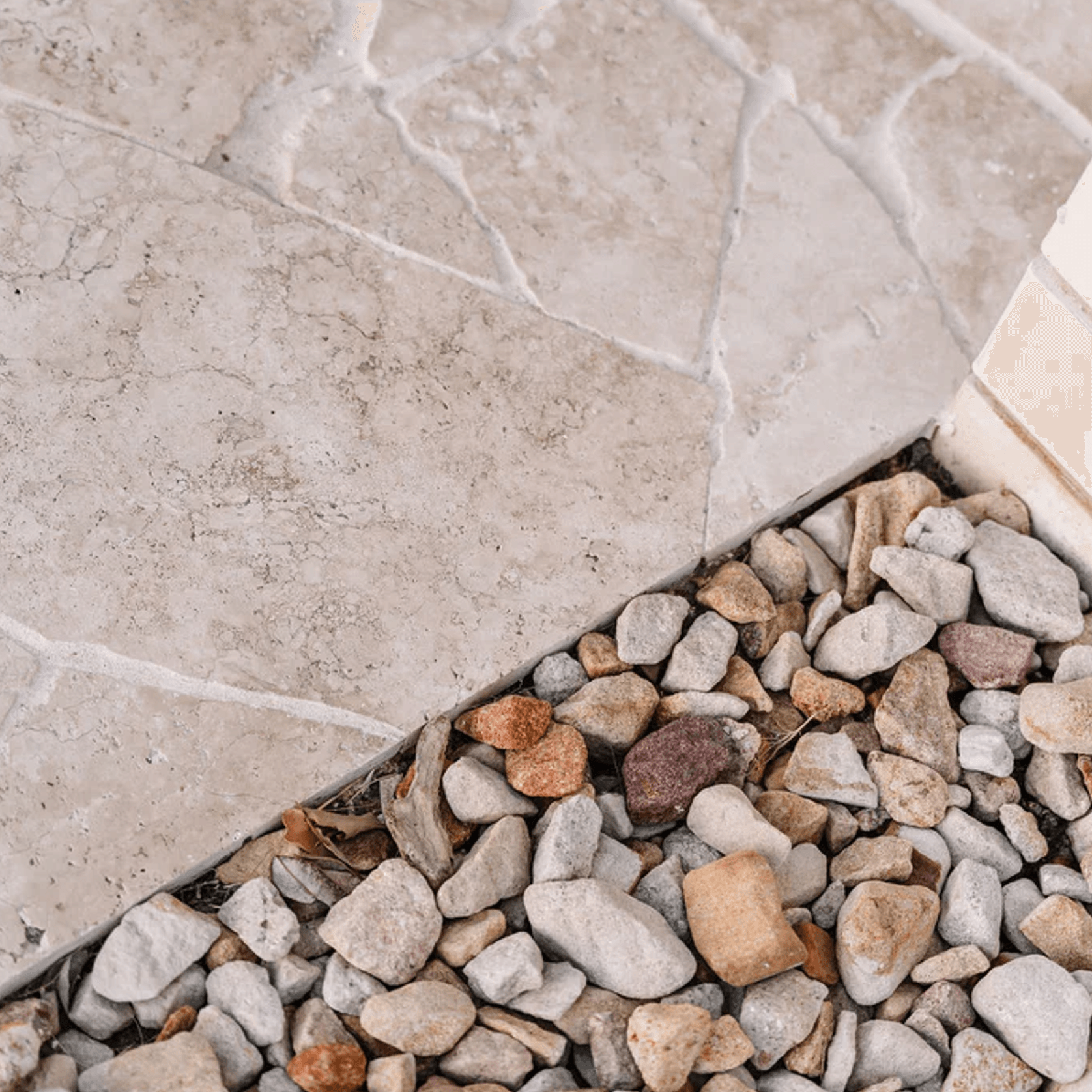 Crazy Pave - Almond Travertine gallery detail image