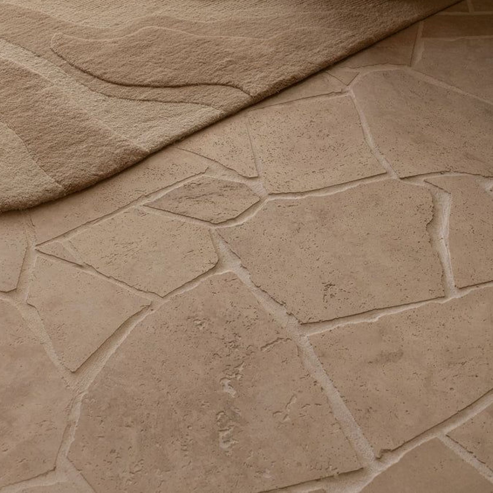 Crazy Pave - Almond Travertine gallery detail image