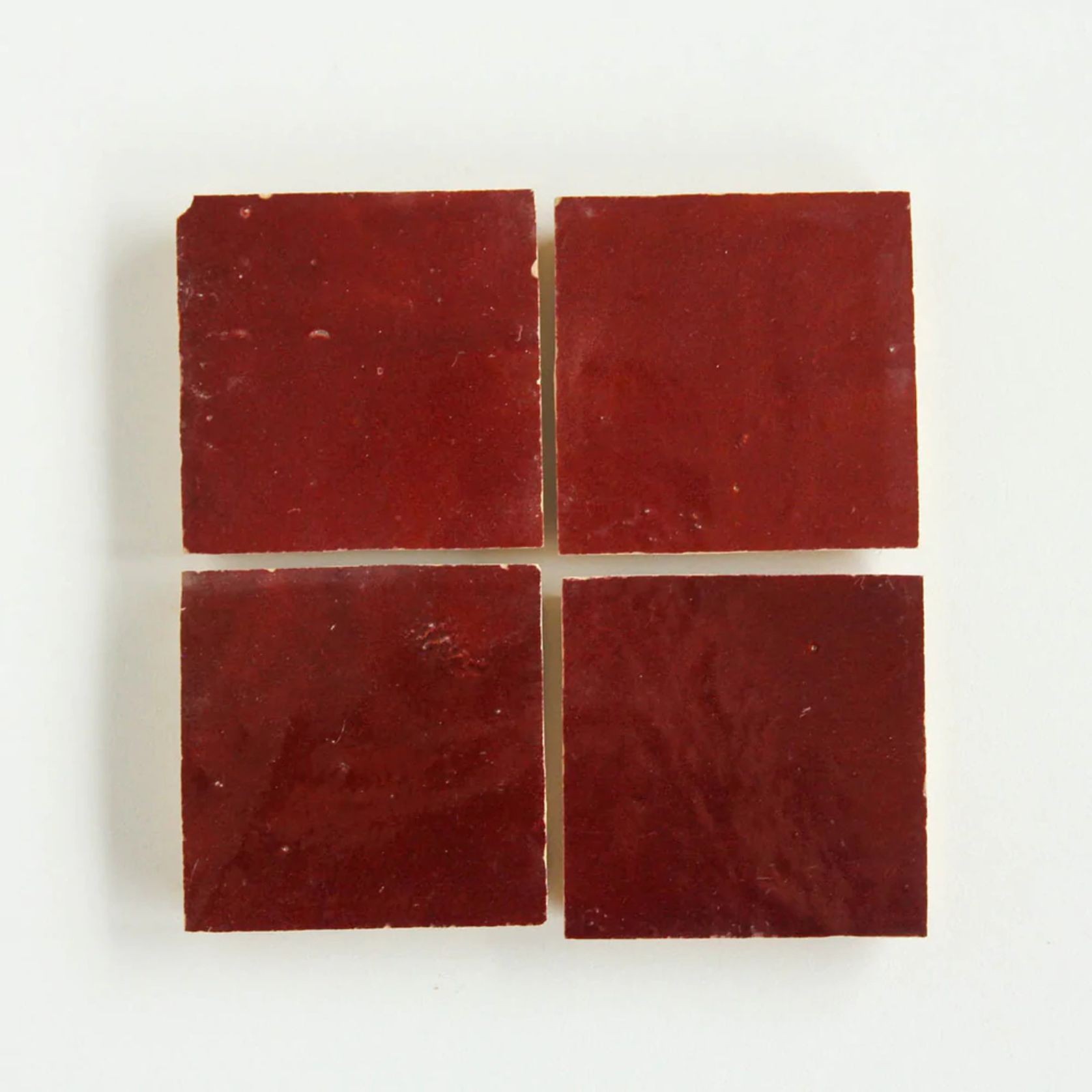 Moroccan Zellige 10x10cm Blood Red gallery detail image