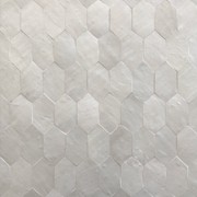 Moroccan Zellige - Nahla Hex - Lily White gallery detail image