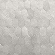 Moroccan Zellige - Nahla Hex - Lily White gallery detail image
