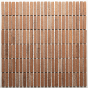 Kreuz Dark Terracotta Matt Finger Mosaic gallery detail image
