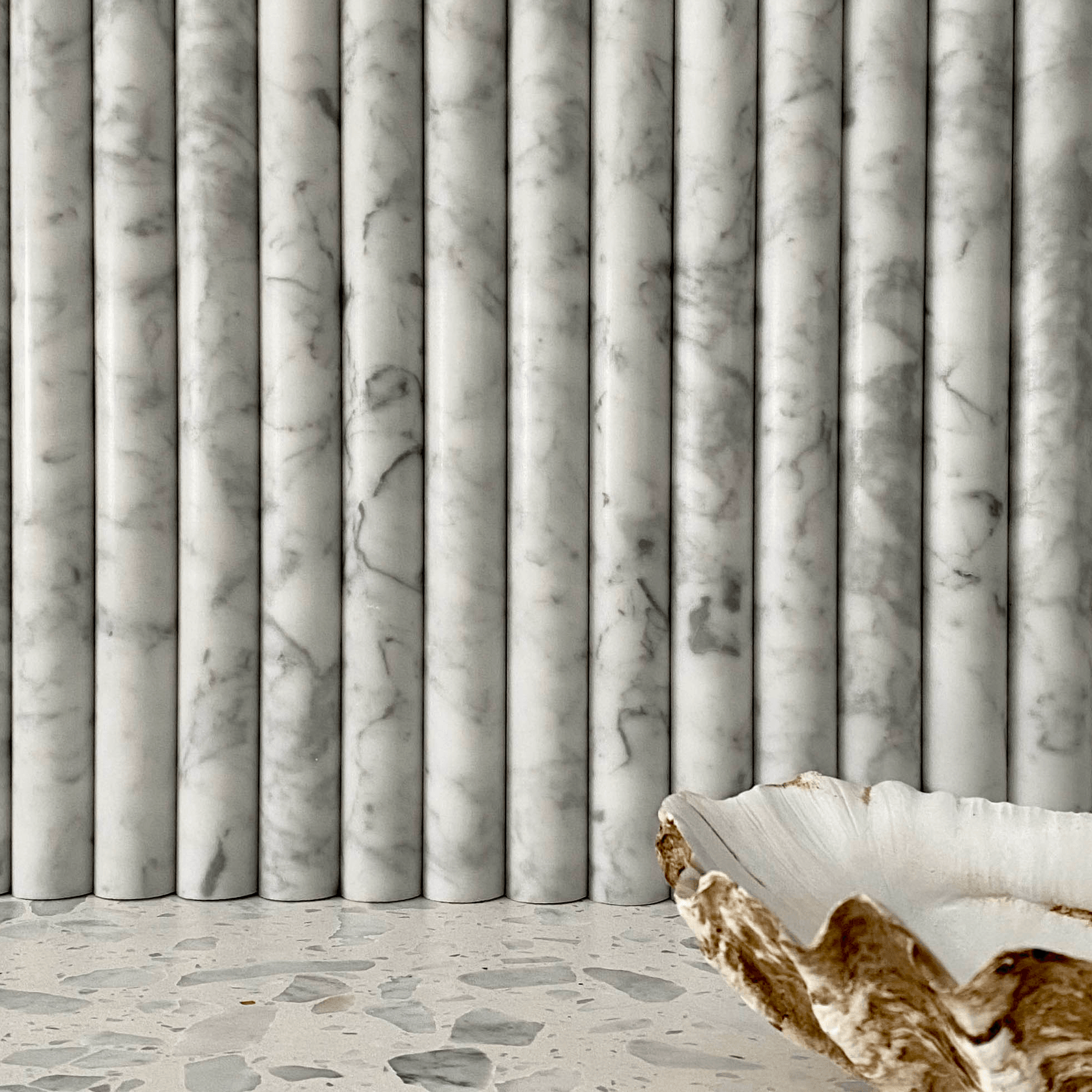 Carrara Marble Flute gallery detail image