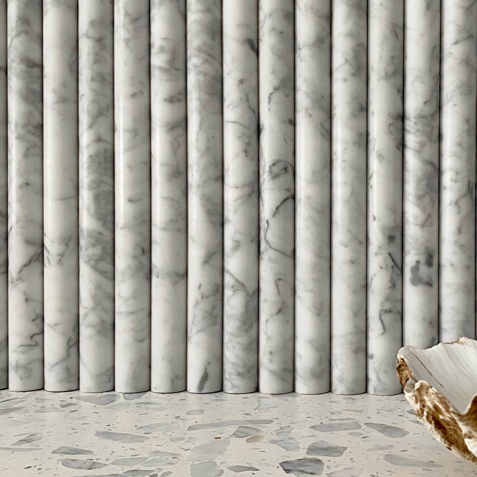 Carrara Marble Flute gallery detail image