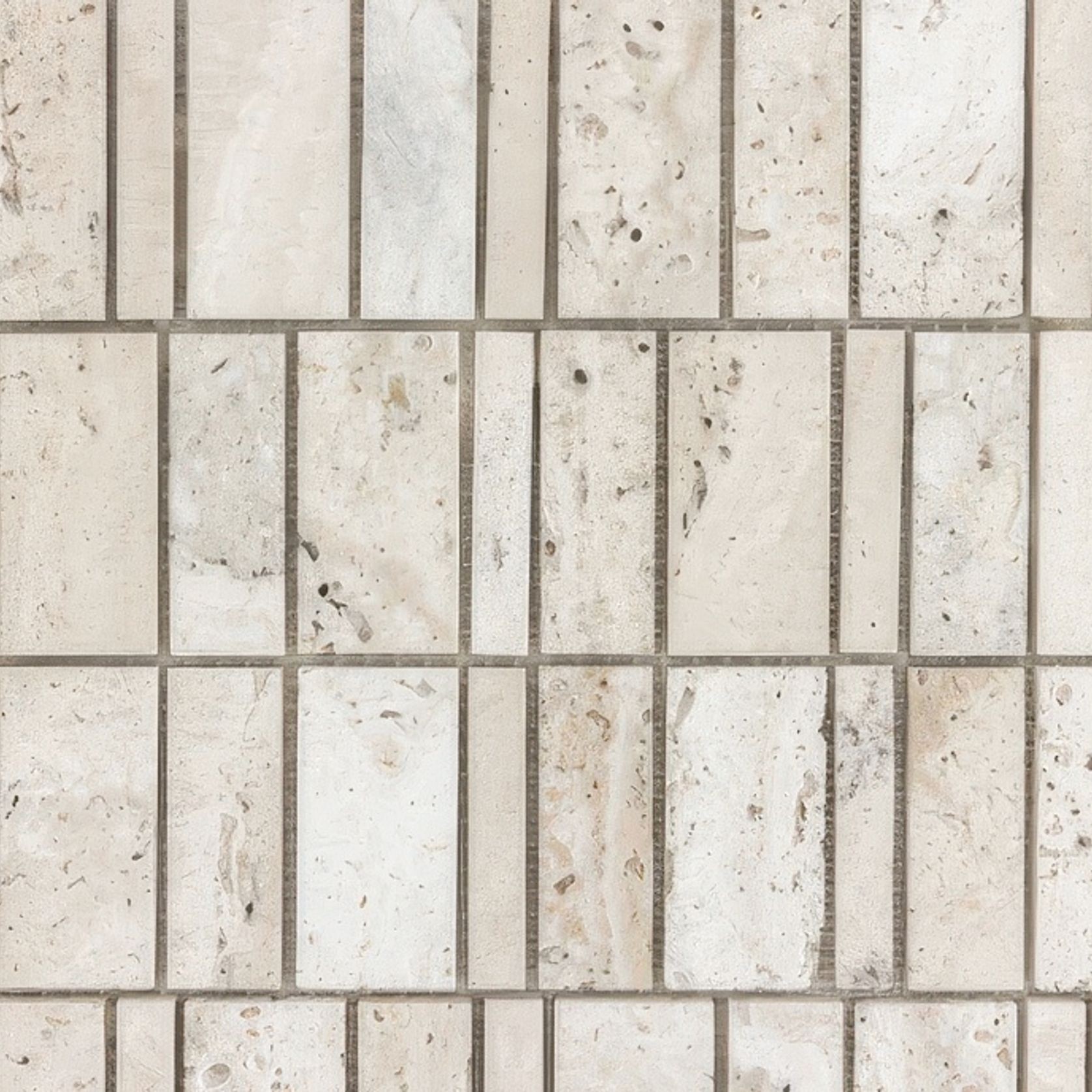 Superwhite - Travertine Aztec Mosaic gallery detail image