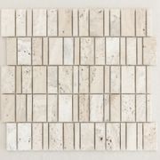 Superwhite - Travertine Aztec Mosaic gallery detail image