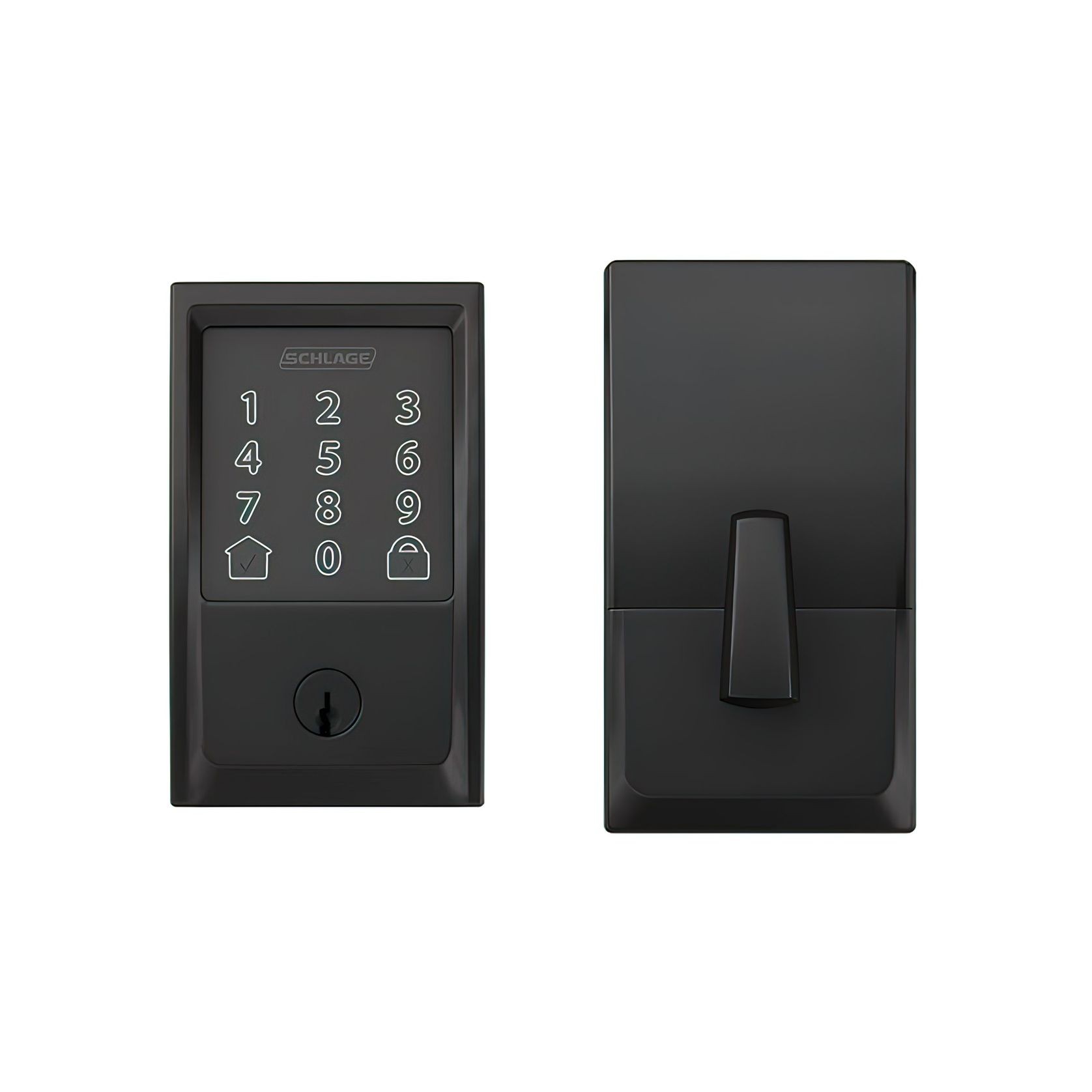 Schlage Encode Smart Deadbolt Matt Black gallery detail image