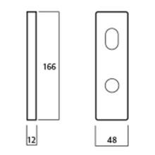 Lockwood 1800 Series Square End Plate Door Furniture gallery detail image