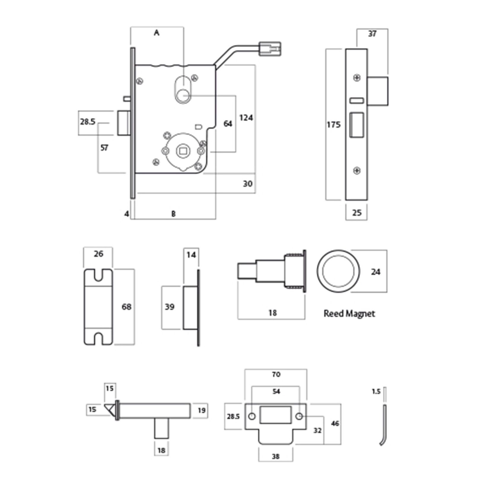 Lockwood 3570 Series Electric Mortice Lock gallery detail image