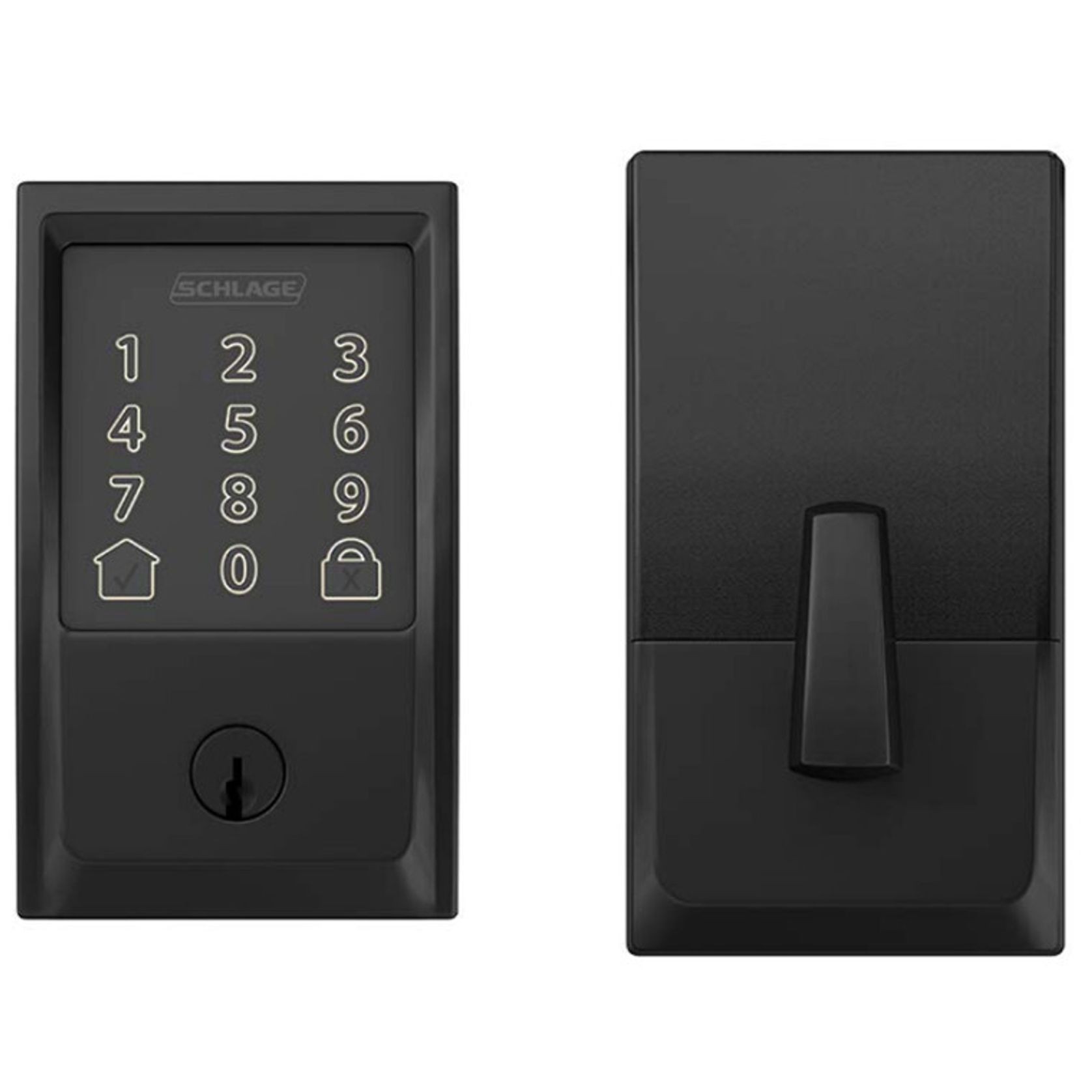 Schlage Encode Smart Deadbolt Matt Black gallery detail image