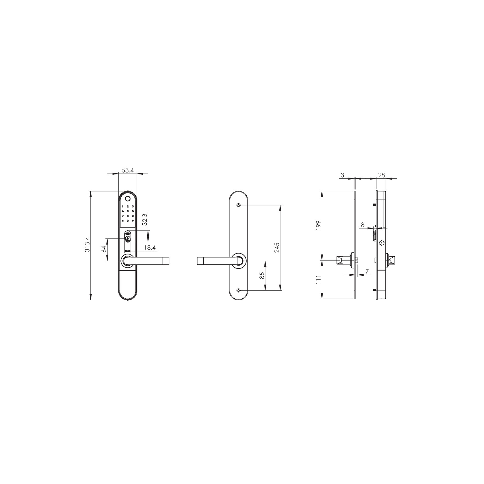 Schlage Omnia Fire Rated Smart Lock gallery detail image