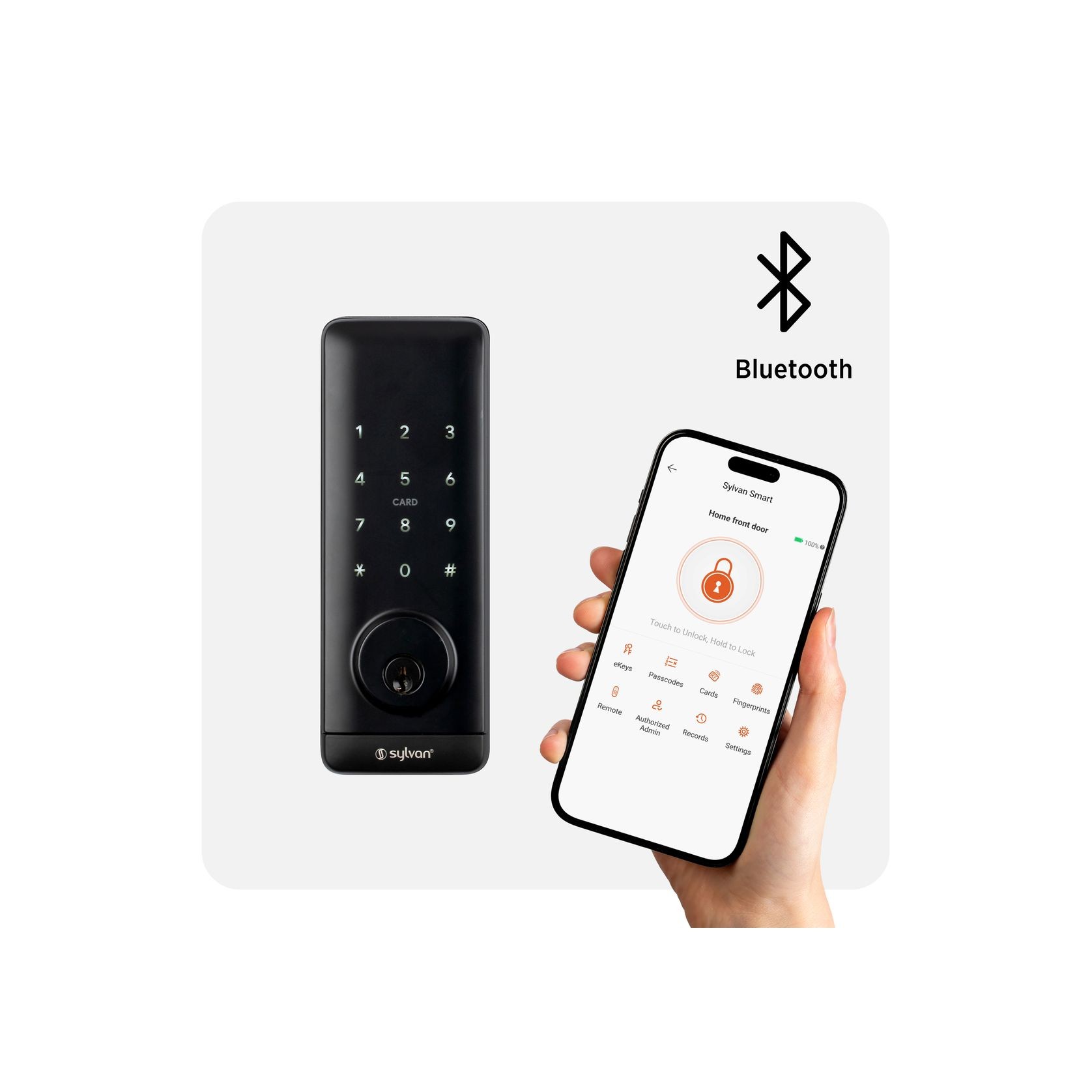Smart Entry Electronic Deadbolt SL39E.B gallery detail image