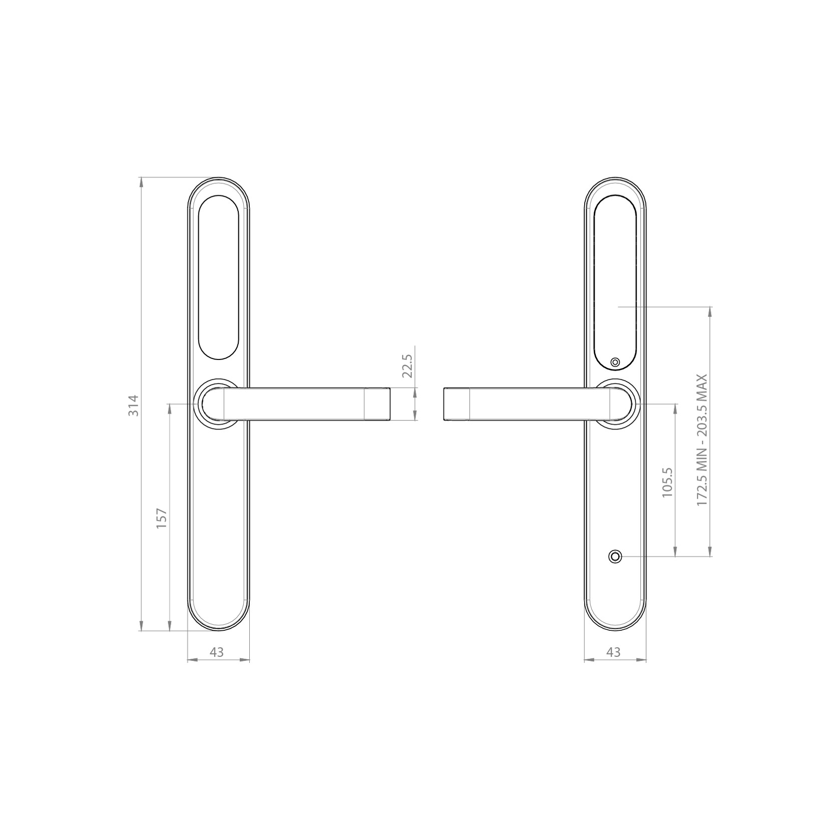 Schlage Artus Narrow Profile Smart Lock gallery detail image