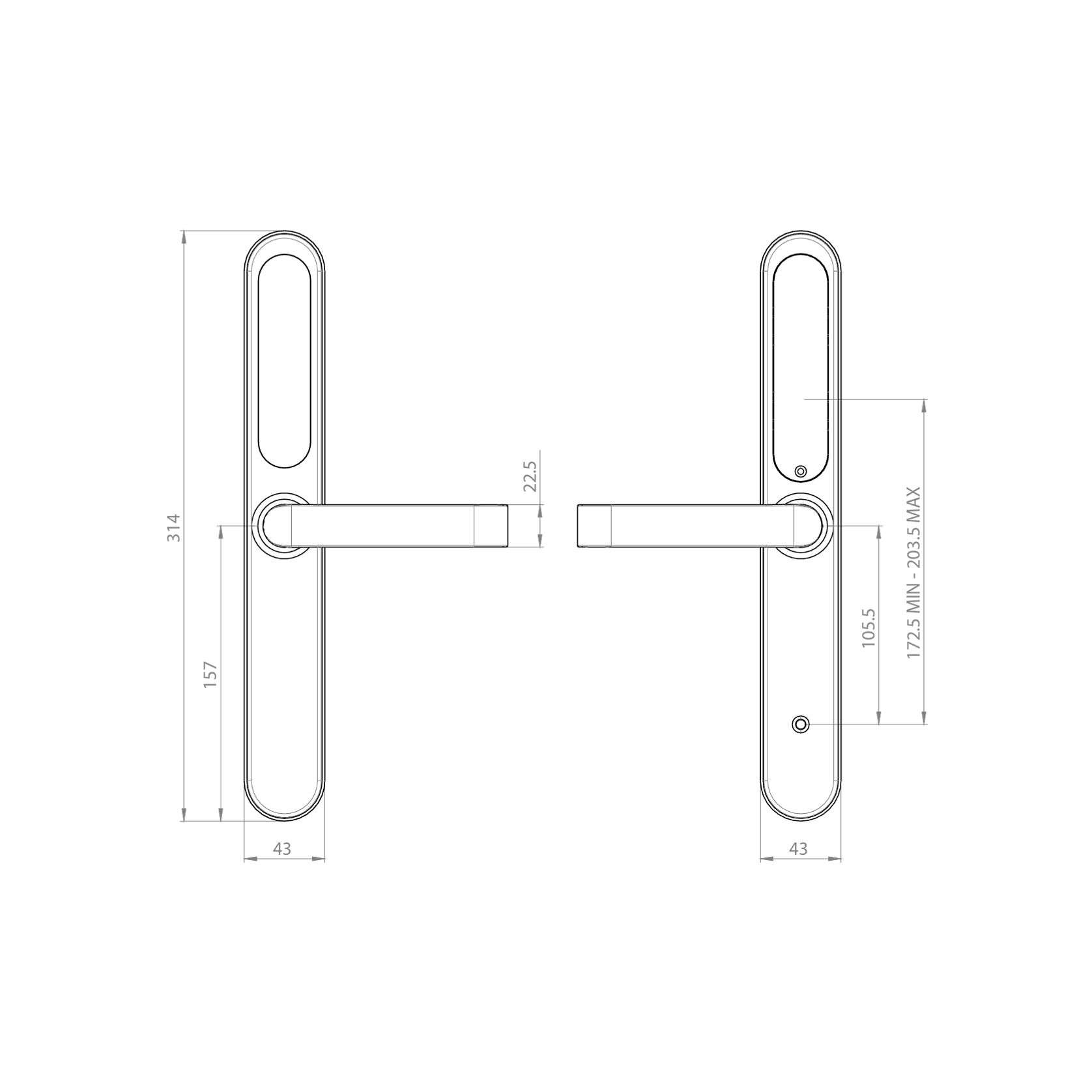 Schlage Artus Narrow Profile Smart Lock gallery detail image