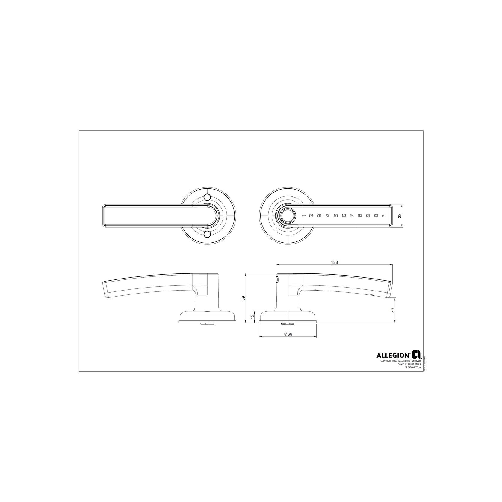 Schlage Ascent Series Smart Lever gallery detail image