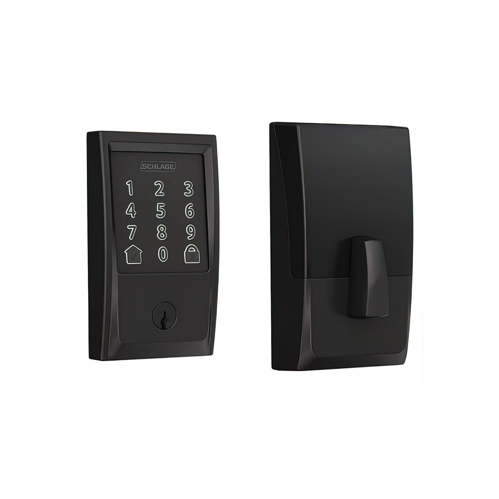 Schlage Encode Smart Deadbolt Matt Black gallery detail image