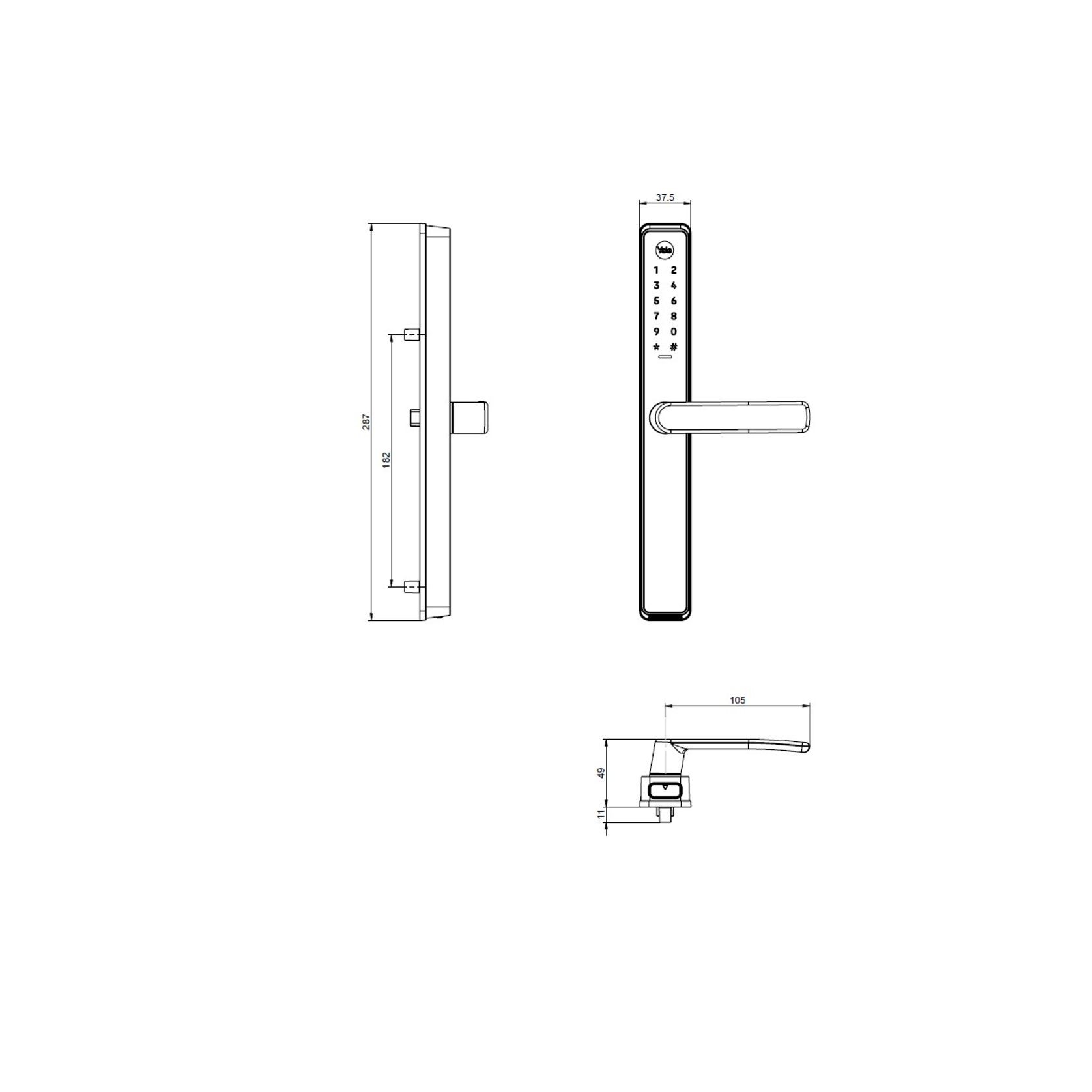 Yale Unity Slim Smart Lock gallery detail image