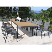Barcelona Extension Outdoor Table & Sevilla Teak Chairs gallery detail image