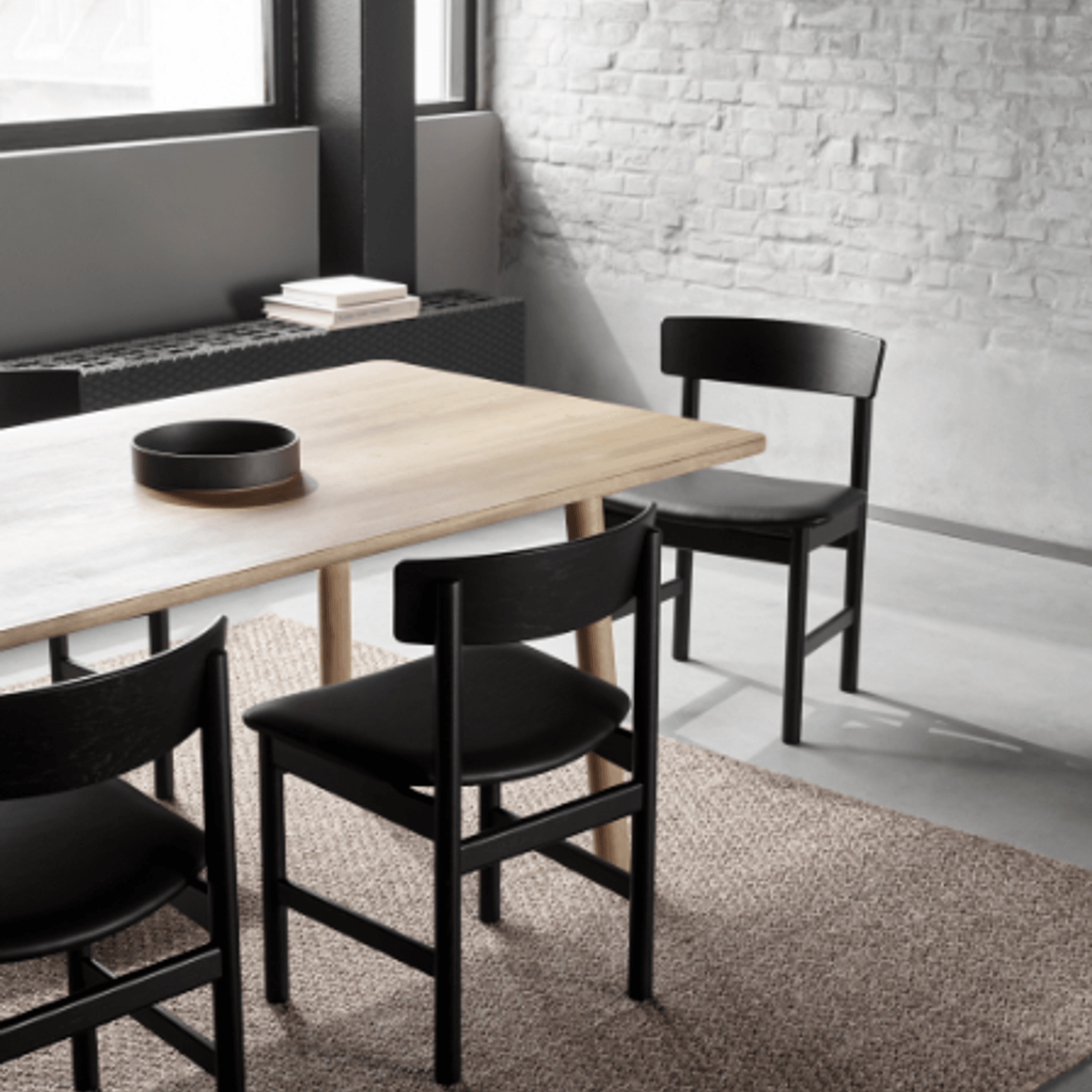 Mogensen 3236 Chair Black Oak by Fredericia gallery detail image
