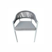 Finley Outdoor Aluminium & Rope Stackable Dining Chair gallery detail image