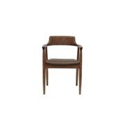 Ealing Dining Chair Brown Leather gallery detail image
