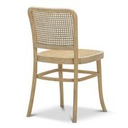 Prague Solid Teak Bentwood Cane Dining Chair | Natural | Set of 2 gallery detail image