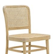 Prague Solid Teak Bentwood Cane Dining Chair | Natural | Set of 2 gallery detail image
