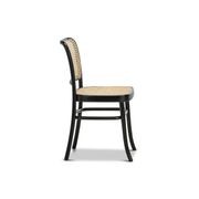 Prague Solid Teak Bentwood Cane Dining Chair | Black & Natural | Set of 2 gallery detail image