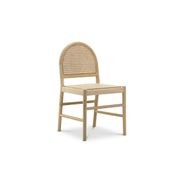 Estelle Rattan Arch Dining Chair | Cream Bouclé | Pair gallery detail image