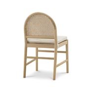 Estelle Rattan Arch Dining Chair | Cream Bouclé | Pair gallery detail image
