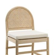 Estelle Rattan Arch Dining Chair | Cream Bouclé | Pair gallery detail image