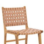 Casey Woven Leather Dining Chair | Set of 2 | Nude Tan gallery detail image